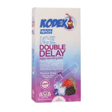 خرید کاندوم تاخیری کدکس KODEX مدل حلقه دار یخی ICE DOUBLE DELAY gallery0