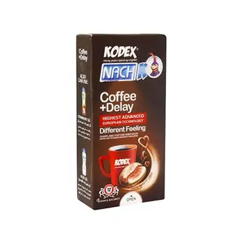 خرید کاندوم کدکس تاخیری قهوه Coffee Delay بسته 12 عددی