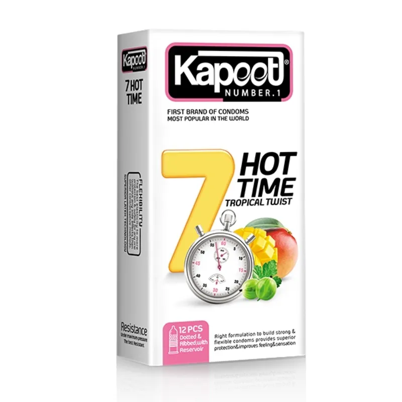خرید کاندوم تاخیری کاپوت مدل 7 کاره گرم Kapoot 7Hot gallery0